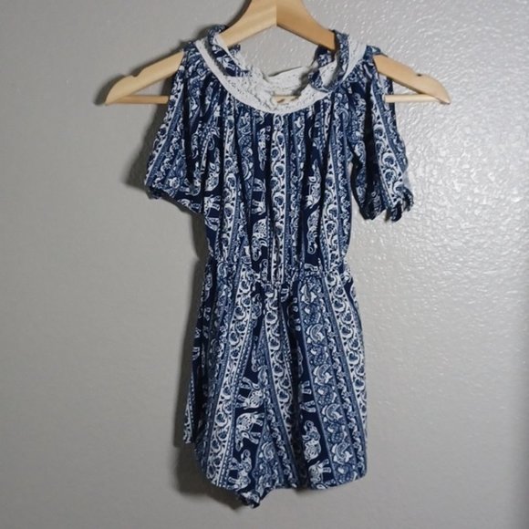 Blue girl romper - Picture 2 of 5